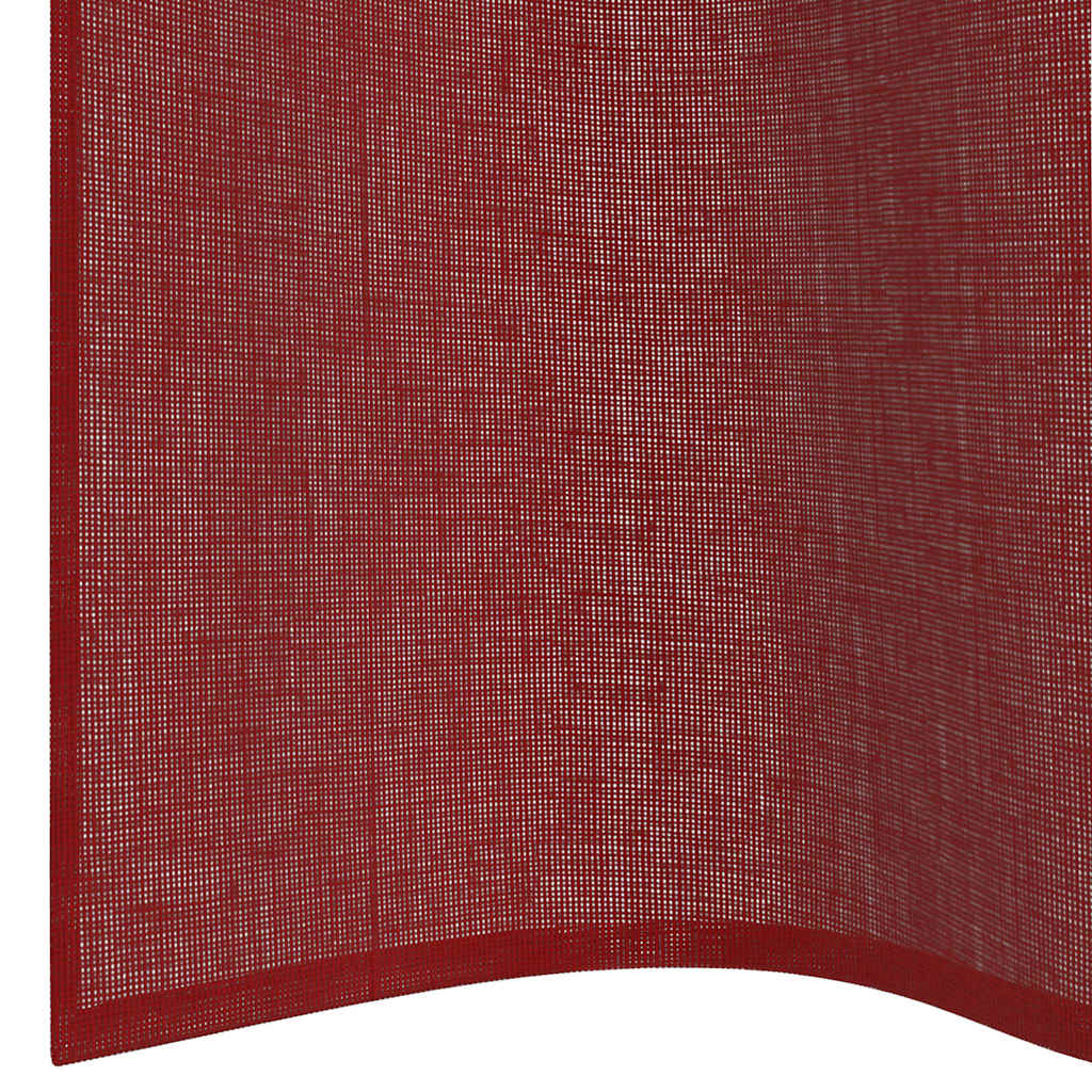 Voile Vorhänge mit Ösen 2 Stk. Weinrot