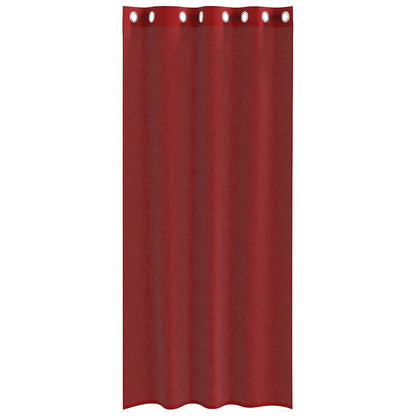 Voile Vorhänge mit Ösen 2 Stk. Weinrot
