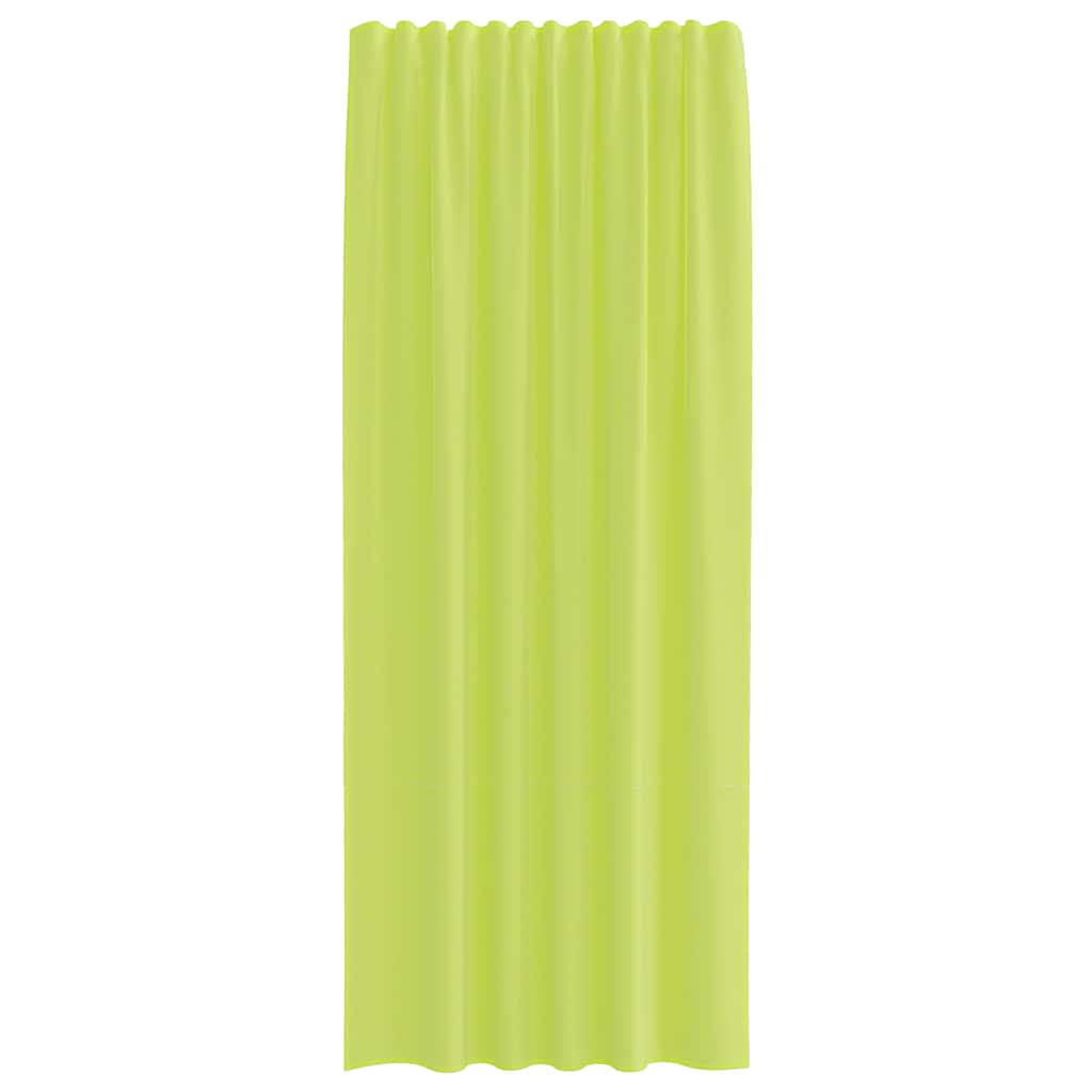 Voile Vorhänge mit Stangentaschen 2 Stk. Apfelgrün