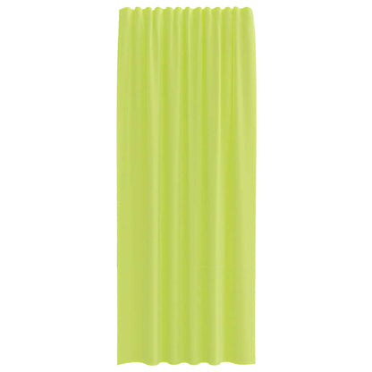 Voile Vorhänge mit Stangentaschen 2 Stk. Apfelgrün