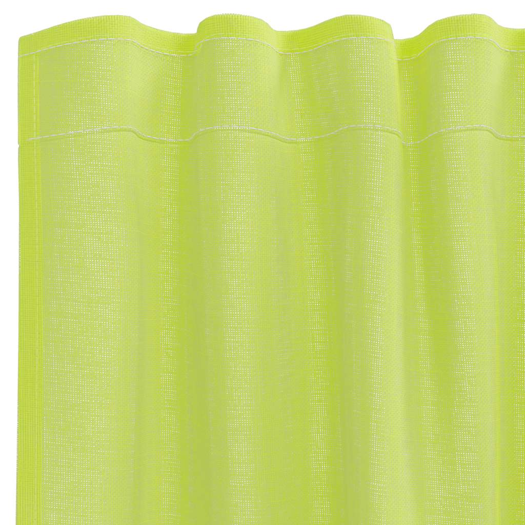 Voile Vorhänge mit Stangentaschen 2 Stk. Apfelgrün