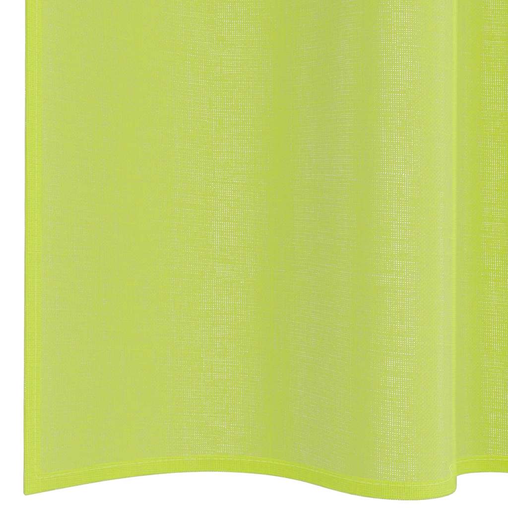 Voile Vorhänge mit Stangentaschen 2 Stk. Apfelgrün