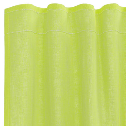 Voile Vorhänge mit Stangentaschen 2 Stk. Apfelgrün