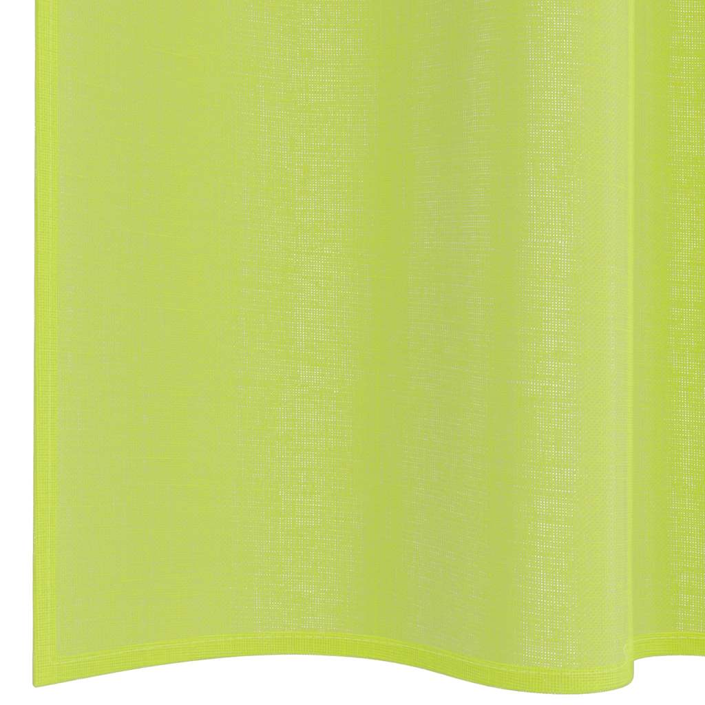 Voile Vorhänge mit Stangentaschen 2 Stk. Apfelgrün