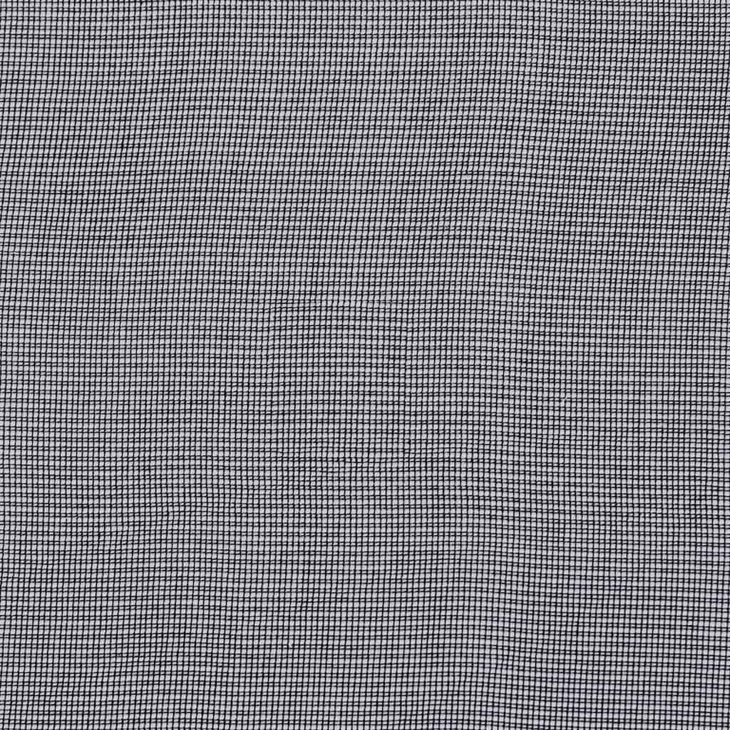 Voile Vorhänge mit Stangentaschen 2 Stk. Schwarz