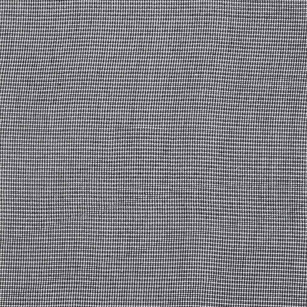 Voile Vorhänge mit Stangentaschen 2 Stk. Schwarz