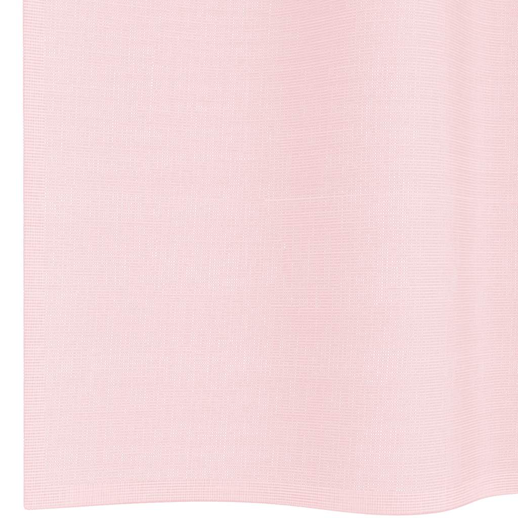 Voile Vorhänge mit Stangentaschen 2 Stk. Hellrosa