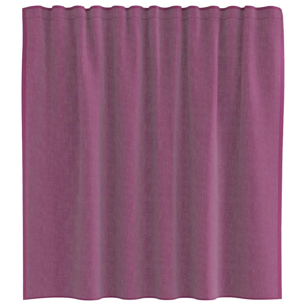 Voile Vorhänge mit Stangentaschen 2 Stk. Lila