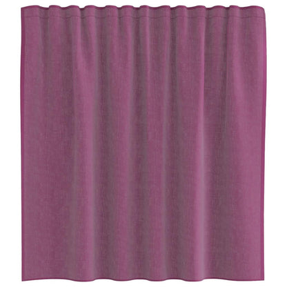 Voile Vorhänge mit Stangentaschen 2 Stk. Lila