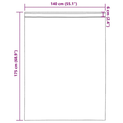 Voile Vorhänge mit Stangentaschen 2 Stk. Lila