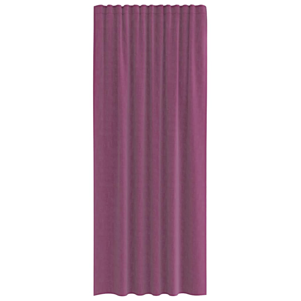 Voile Vorhänge mit Stangentaschen 2 Stk. Lila