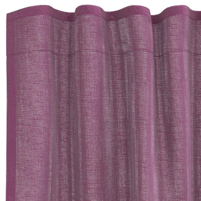 Voile Vorhänge mit Stangentaschen 2 Stk. Lila