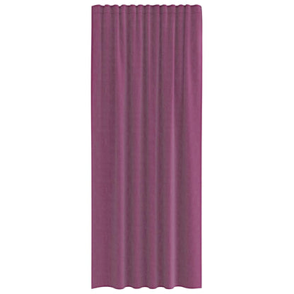 Voile Vorhänge mit Stangentaschen 2 Stk. Lila