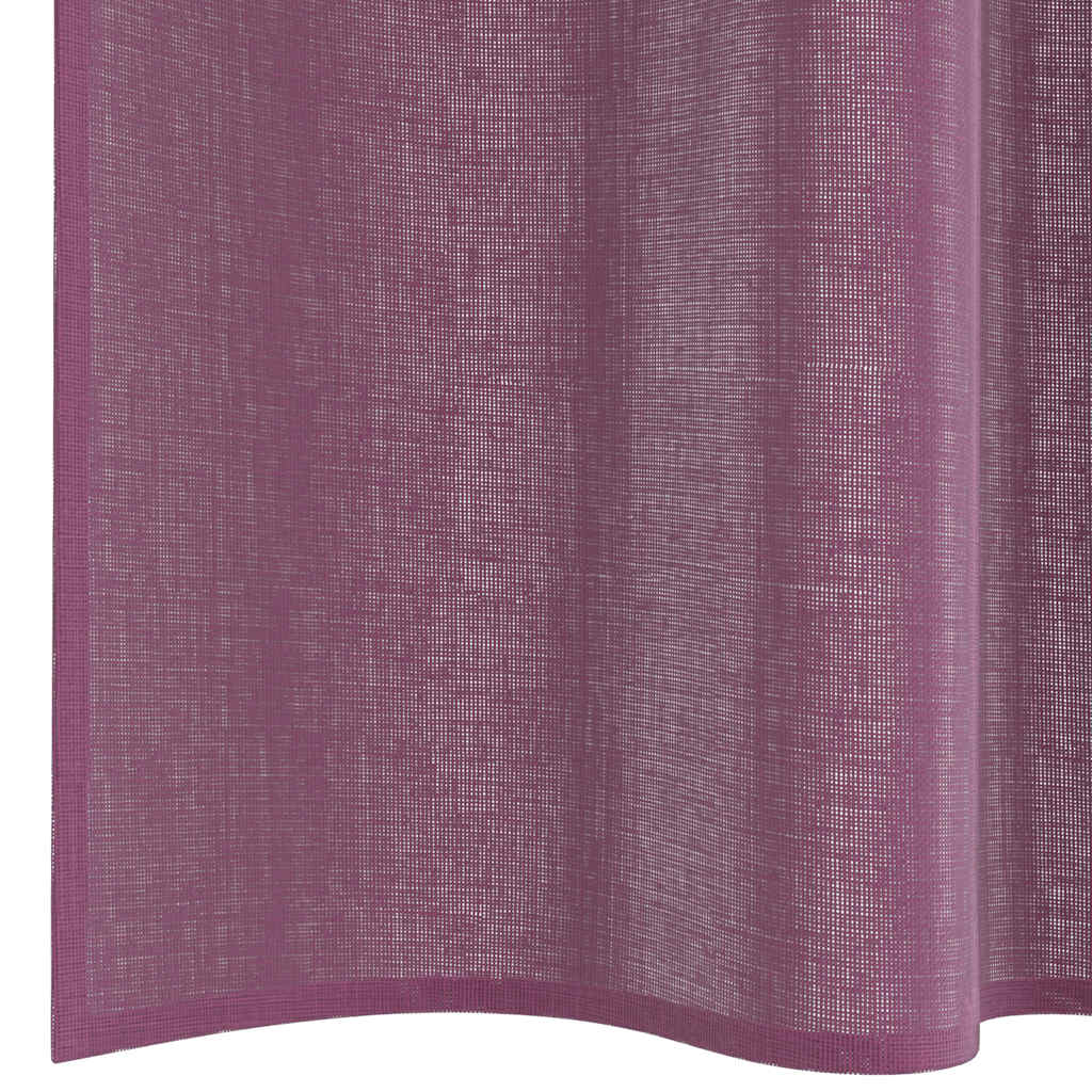 Voile Vorhänge mit Stangentaschen 2 Stk. Lila