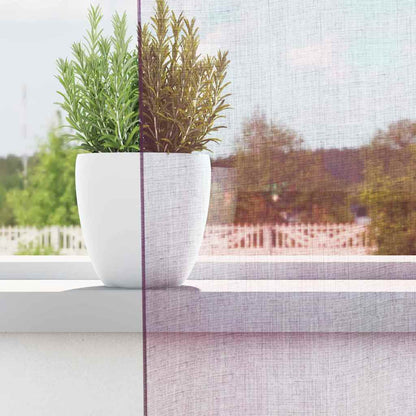 Voile Vorhänge mit Stangentaschen 2 Stk. Lila