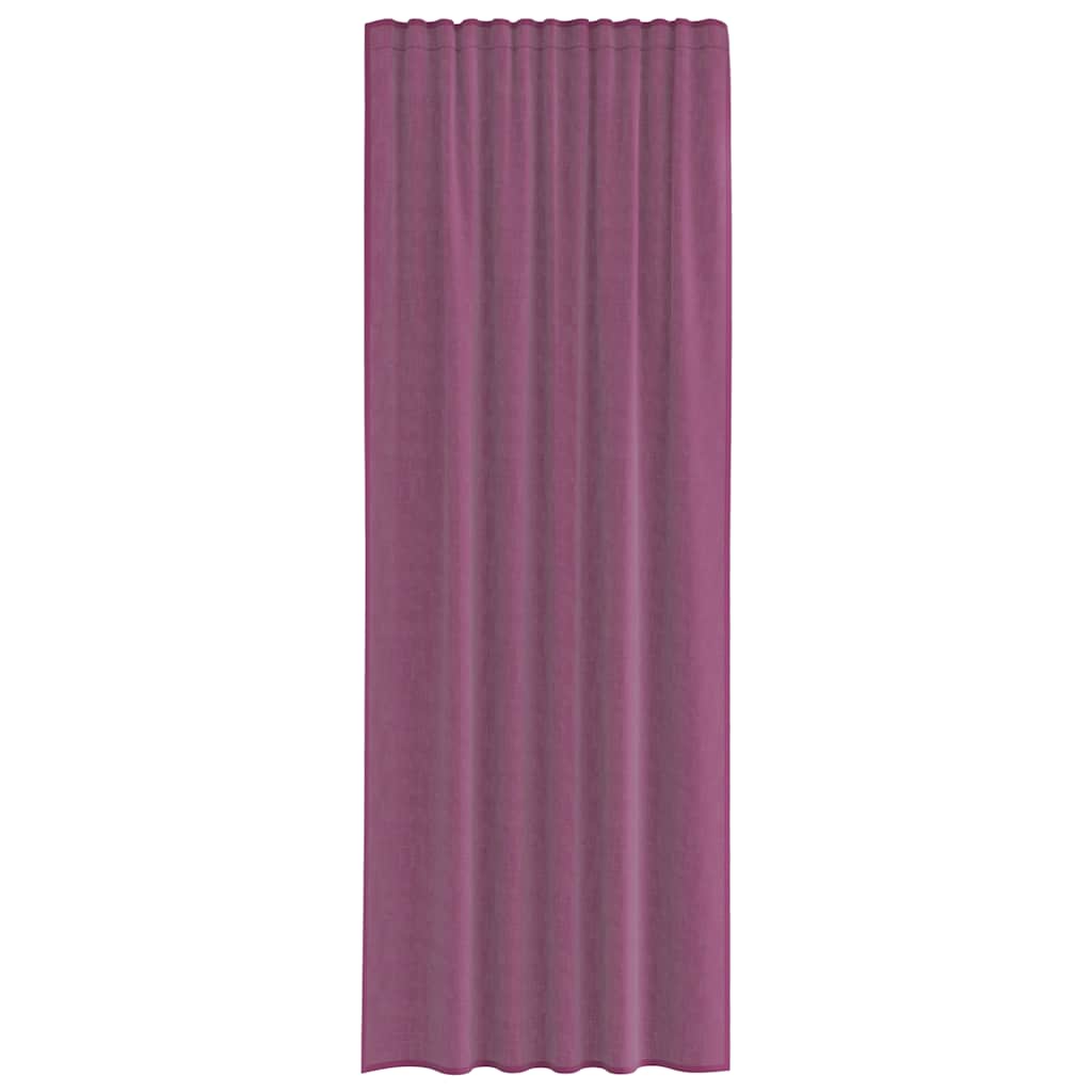 Voile Vorhänge mit Stangentaschen 2 Stk. Lila