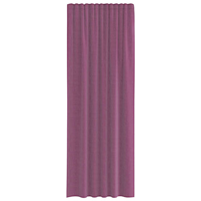 Voile Vorhänge mit Stangentaschen 2 Stk. Lila