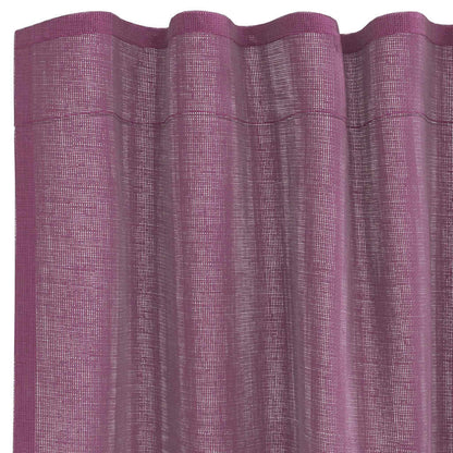 Voile Vorhänge mit Stangentaschen 2 Stk. Lila