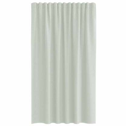 Voile Vorhänge mit Stangentaschen 2 Stk. Hellgrau