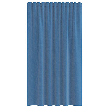 Voile Vorhänge mit Stangentaschen 2 Stk. Königsblau