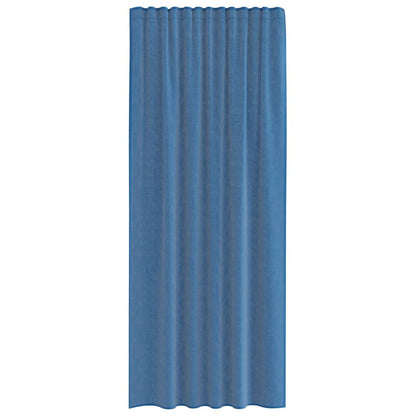 Voile Vorhänge mit Stangentaschen 2 Stk. Königsblau