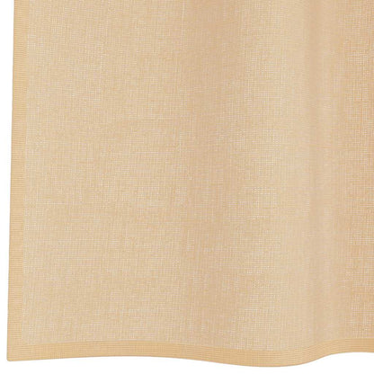 Voile Vorhänge mit Stangentaschen 2 Stk. Sandfarbe