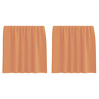 Voile Vorhänge mit Stangentaschen 2 Stk. Terrakotta