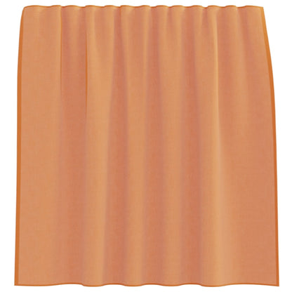 Voile Vorhänge mit Stangentaschen 2 Stk. Terrakotta