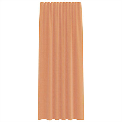 Voile Vorhänge mit Stangentaschen 2 Stk. Terrakotta
