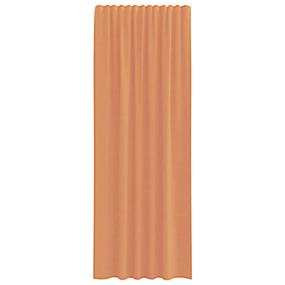 Voile Vorhänge mit Stangentaschen 2 Stk. Terrakotta