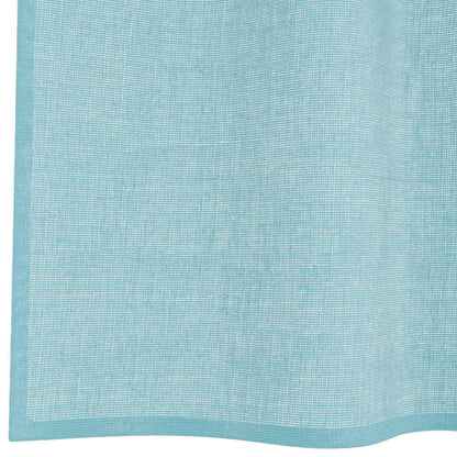 Voile Vorhänge mit Stangentaschen 2 Stk. Türkis