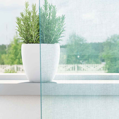 Voile Vorhänge mit Stangentaschen 2 Stk. Türkis