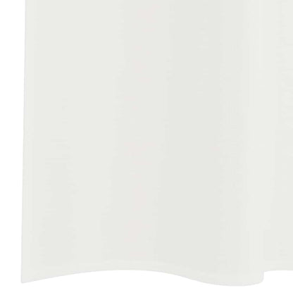 Voile Vorhänge mit Stangentaschen 2 Stk. Weiß