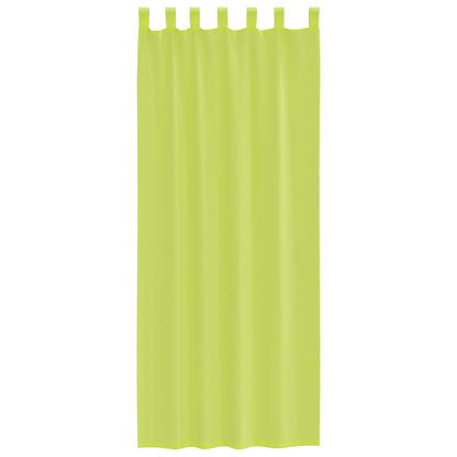 Voile Vorhänge mit Lasche 2 Stk. Apfelgrün