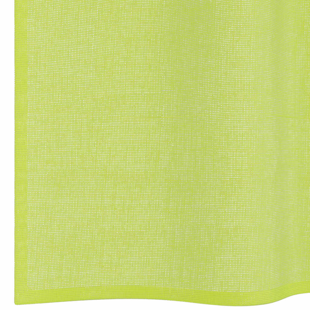 Voile Vorhänge mit Lasche 2 Stk. Apfelgrün