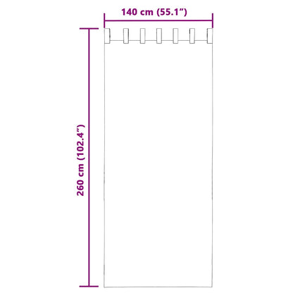 Voile Vorhänge mit Lasche 2 Stk. Apfelgrün