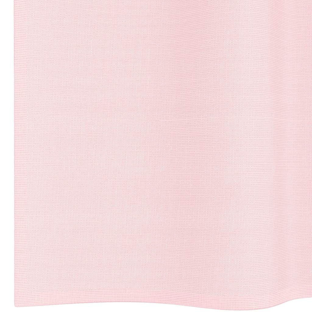 Voile Vorhänge mit Schlaufen 2 Stk. Hellrosa 140x245 cm