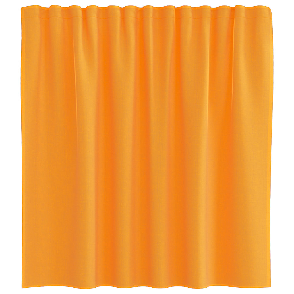 Voile Vorhänge mit Schlaufen 2 Stk. Orange 140x140 cm