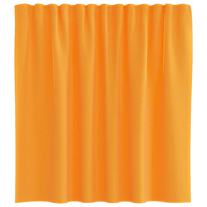 Voile Vorhänge mit Schlaufen 2 Stk. Orange 140x140 cm
