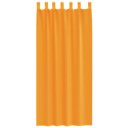 Voile Vorhänge mit Schlaufen 2 Stk. Orange 140x245 cm