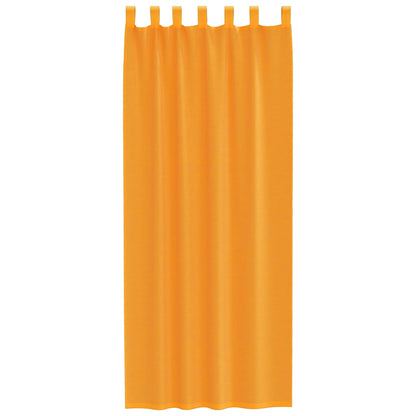 Voile Vorhänge mit Schlaufen 2 Stk. Orange 140x260 cm