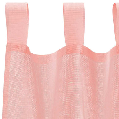Voile Vorhänge mit Schlaufen 2 Stk. Rosa 140x245 cm