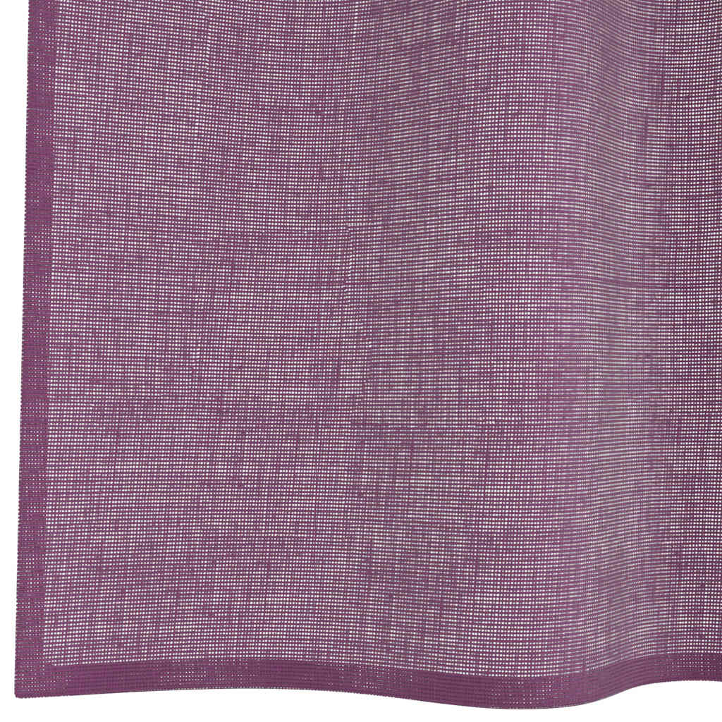 Voile Vorhänge mit Schlaufen 2 Stk. Lila 140x260 cm