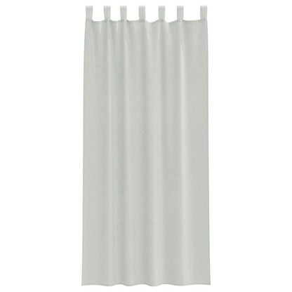 Voile Vorhänge mit Schlaufen 2 Stk. Hellgrau 140x225 cm