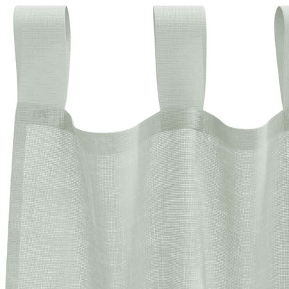 Voile Vorhänge mit Schlaufen 2 Stk. Hellgrau 140x245 cm