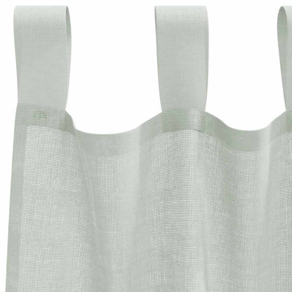 Voile Vorhänge mit Schlaufen 2 Stk. Hellgrau 140x260 cm