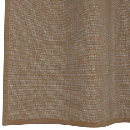Voile Vorhänge mit Schlaufen 2 Stk. Hellbraun 140x175 cm
