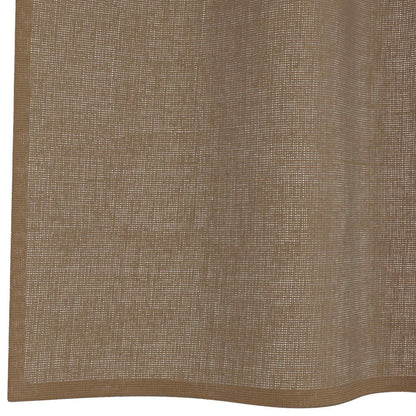 Voile Vorhänge mit Schlaufen 2 Stk. Hellbraun 140x225 cm