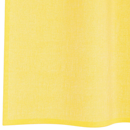 Voile Vorhänge mit Schlaufen 2 Stk. Gelb 140x140 cm