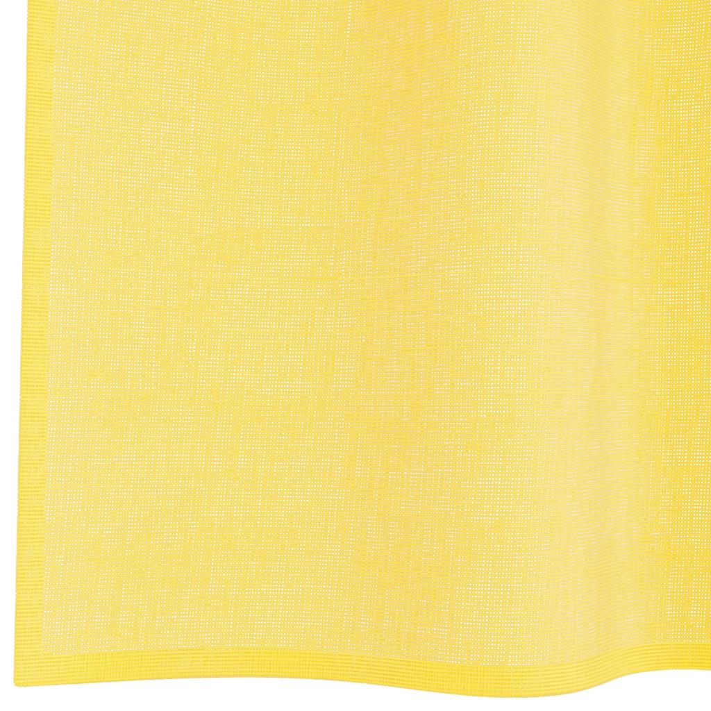 Voile Vorhänge mit Schlaufen 2 Stk. Gelb 140x225 cm
